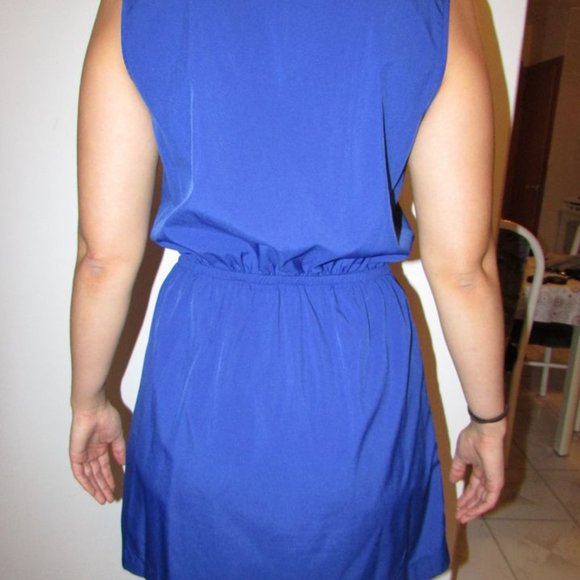 Blue Women's Dress with Ruffles Size Small/Medium - Picture 3 of 5